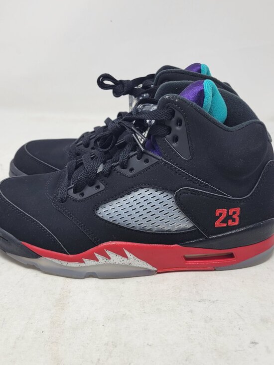 Air Jordan 5 Top 3 Black Fired Red Metallic Silver Grape BRED US 8 CZ1786 001 main image 9